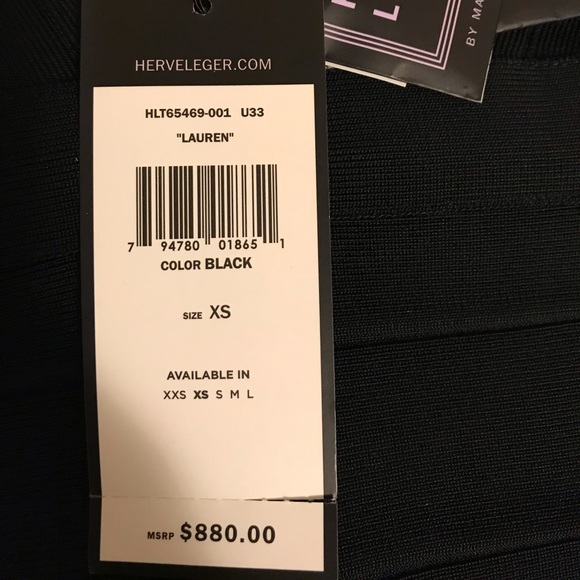 NWT Herve Leger Bandage Dress - Picture 4 of 8